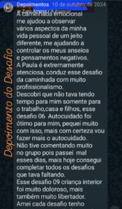 17 depoimento do desafio de ansiedade