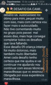 18 depoimento do desafio para mulheres ansiosas