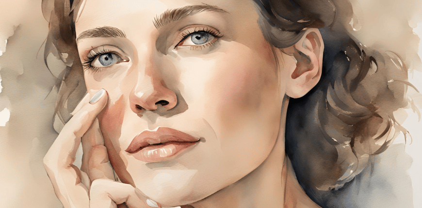 mulher em aquarela fazedno EFT